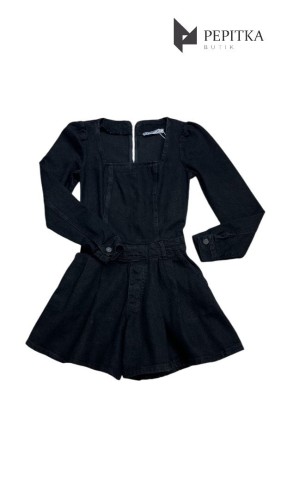 Kombinezon jeansowy basic #12