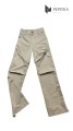 spodnie bojówki beżowe przód