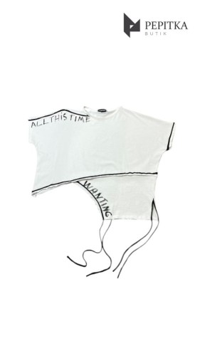 Bluza asymetryczna śmietankowa #29