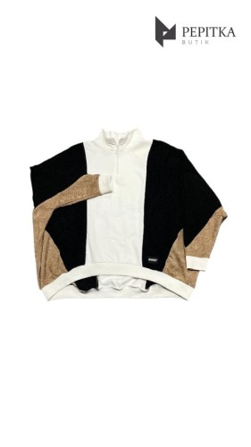 Bluza trójkolorowa oversize #39