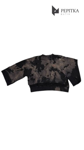 Bluza z dziurami w ciepłych kolorach ziemi #50