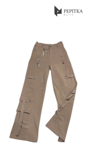 Spodnie bojówki cappuccino #127