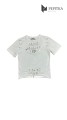 t-shirt śmietankowy z agrafkami przód