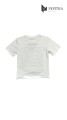 t-shirt śmietankowy z agrafkami tył